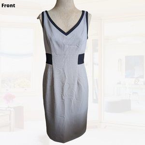 [EUC] Kasper Sleeveless Sheath Dress - Size 4 (Beige & Black)